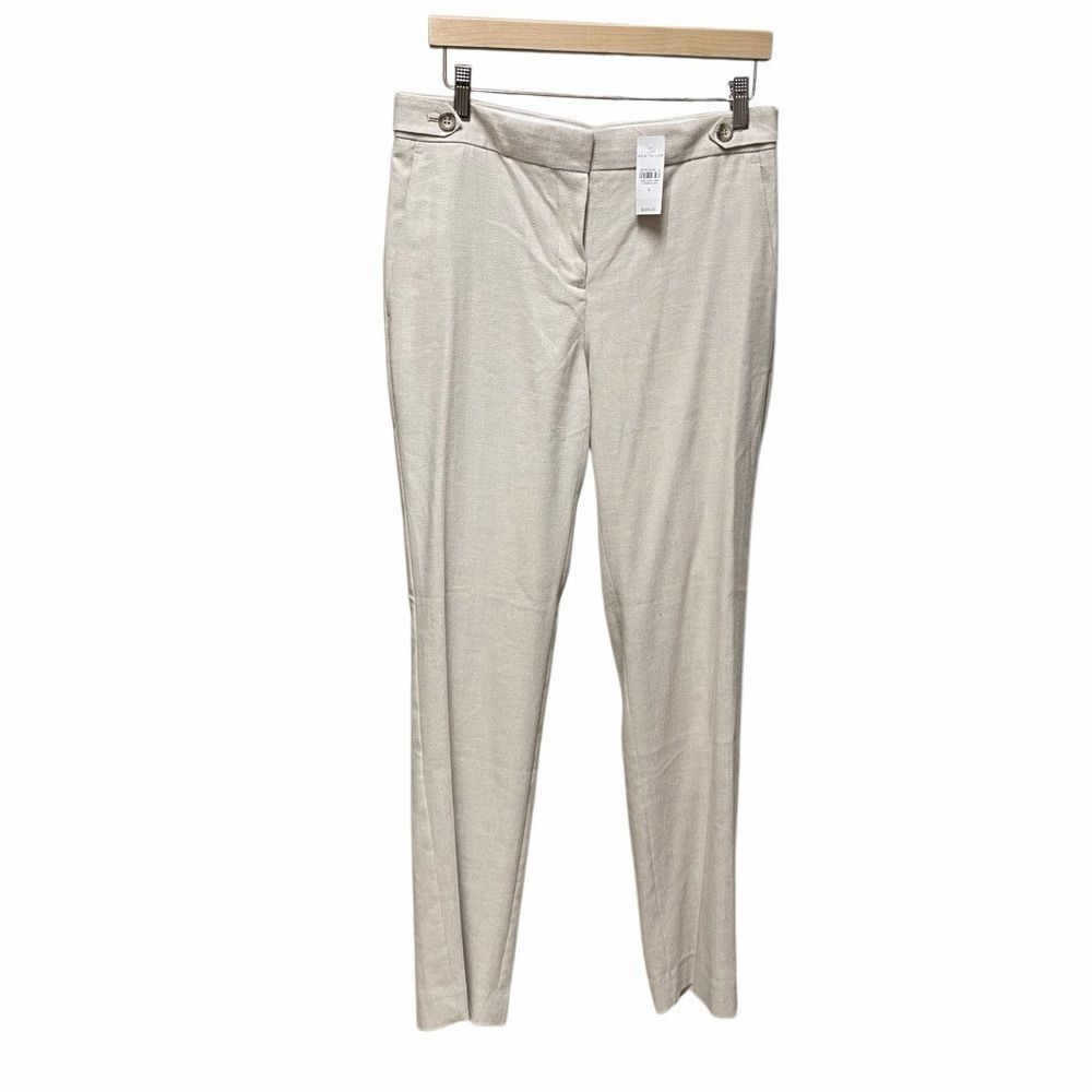 🌟NEW🌟Ann Taylor🌟Linen Cream Ankle Pants